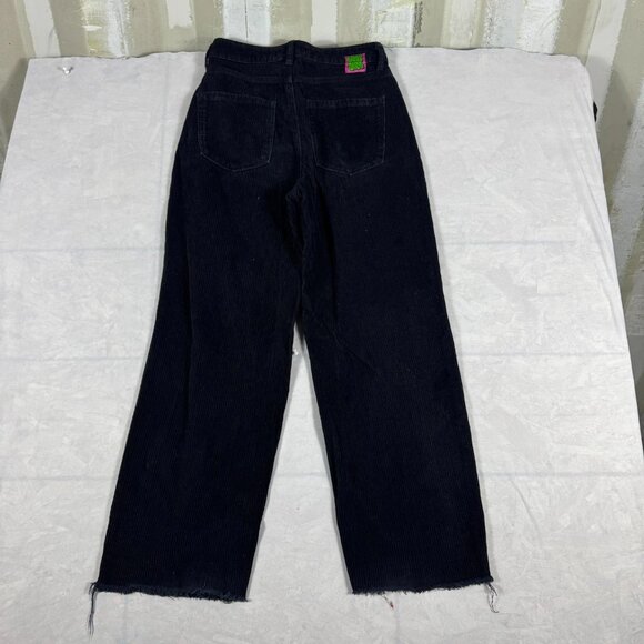 Vtg Empyre Tori Skate Pants Womens Black Corduroy Straight Leg Outdoor Size 0 - Picture 2 of 16